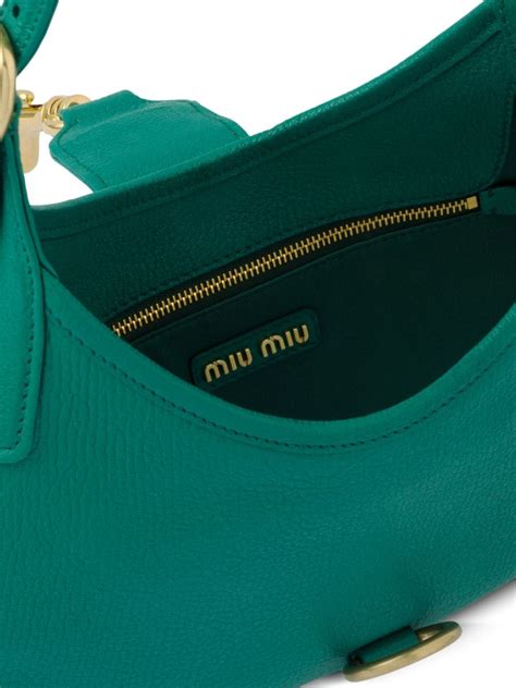 Miu Miu Madras Leather Shoulder Bag 